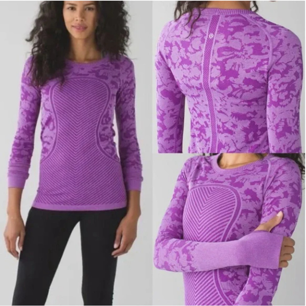 Lululemon Swiftly Tech Long Sleeve Top Size 12 Discontinued